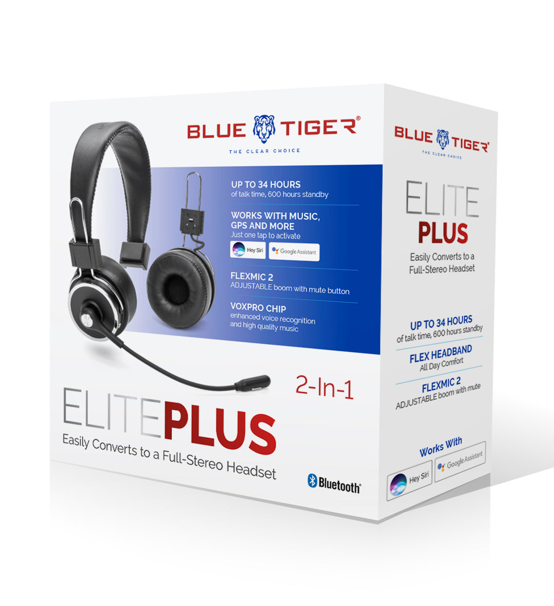 Blue Tiger Elite Ultra Trucker Bluetooth Headset - Black